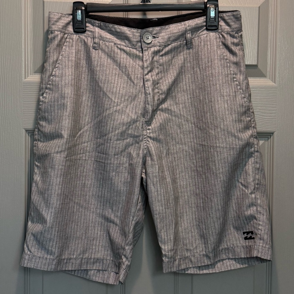 Billabong Men's Gray Pinstripe Shorts